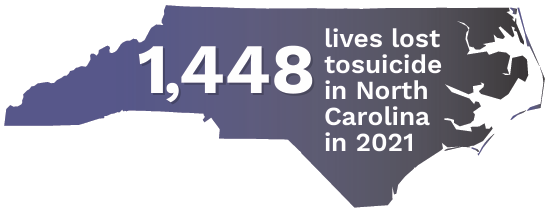 1,448 lives lost to suicide in North Carolina in 2021